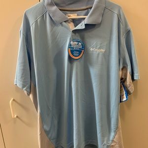 Columbia PFG T-shirt red fish bay polo🌺